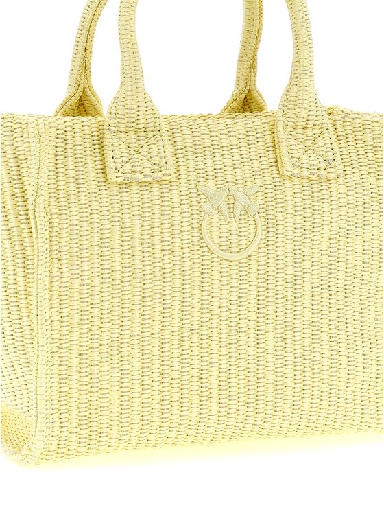 PINKO PINKO Borsetta Bicolor Polypropylene Tote Giallo