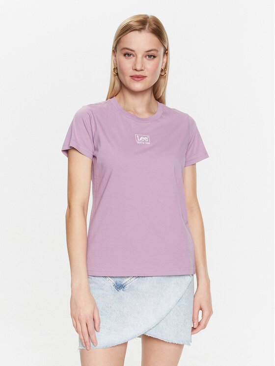 Lee T-krekls L49EEHA39 112333683 Violets Regular Fit