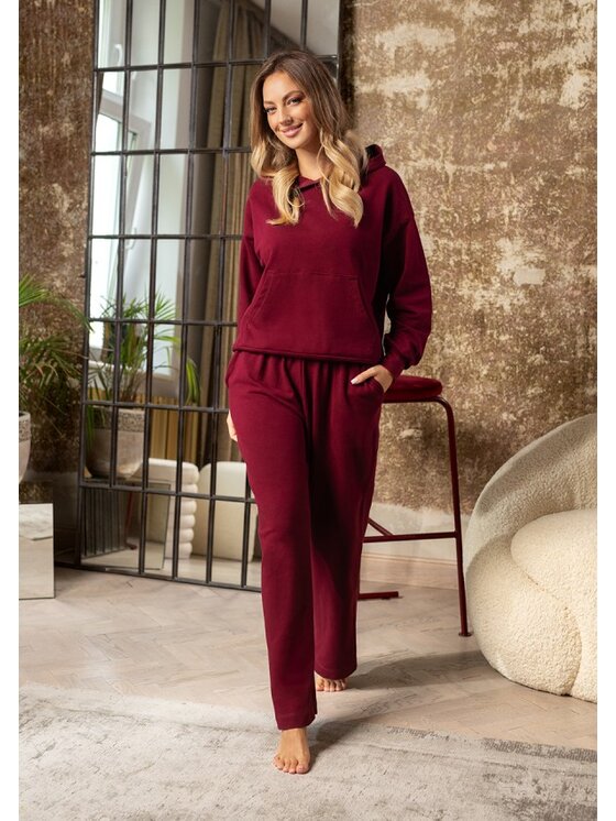 DKaren Sport DKaren Sport Dres DK-K-B8 Bordowy Classic Fit
