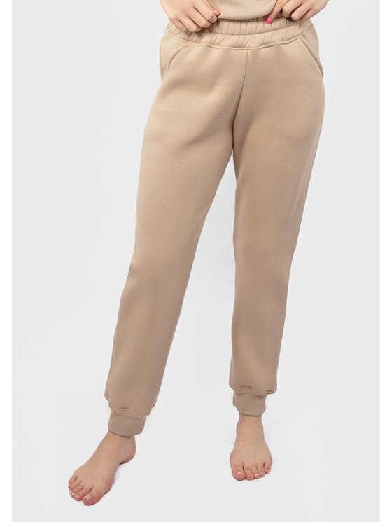 DKaren Sport DKaren Sport Spodnie materiałowe DK-K-P3 Beżowy Classic Fit