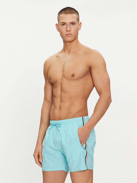 BOSS Boss Szorty kąpielowe Iconic 50491594 Zielony Regular Fit