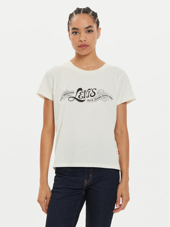 Levi's® Levi's® Póló Graphic A8804-0023 Fehér Boxy Fit