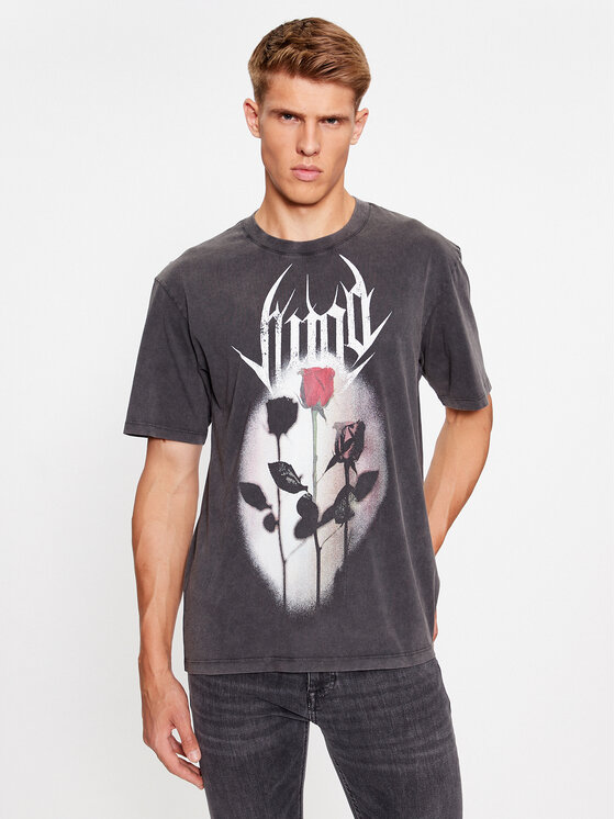 HUGO Hugo T-Shirt Daiche 50511731 Grau Relaxed Fit