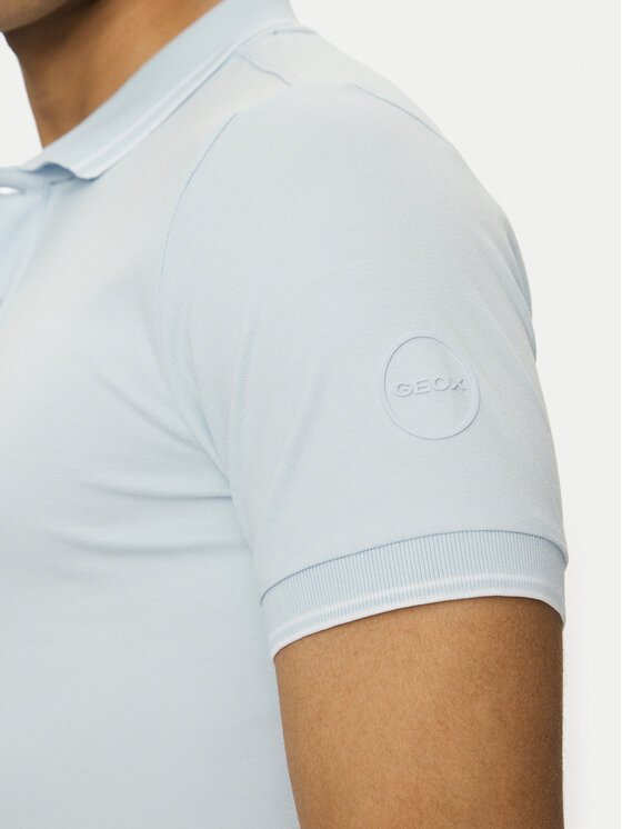 Geox Geox Polokošile M5510R T3236 F4508 Světle modrá Regular Fit