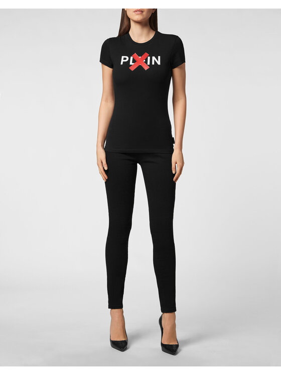 PHILIPP PLEIN PHILIPP PLEIN T-Shirt 2057 Czarny Regular Fit