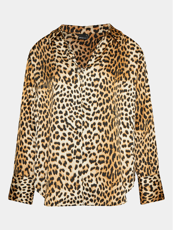 Gina Tricot Gina Tricot Košile 20540 Hnědá Regular Fit