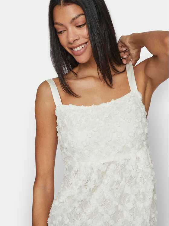 Vila Vila Коктейльна сукня Ea 14102226 Écru Regular Fit