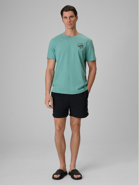 4F 4F Szorty kąpielowe FOB SUMMER Czarny Regular Fit