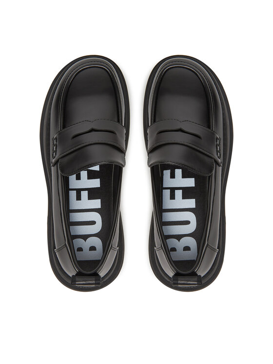 Buffalo Buffalo Čevlji brez vezalk Pluto Loafer 1624086 Črna