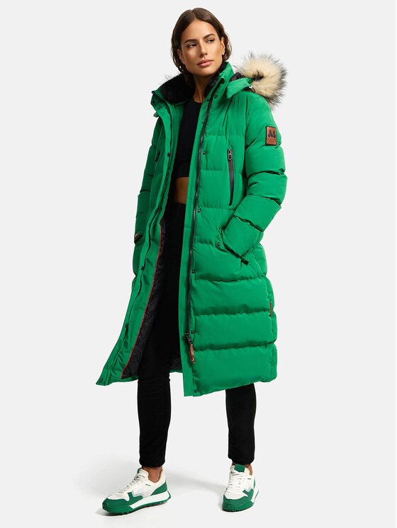 Marikoo Marikoo Kurtka zimowa Schneesternchen Zielony Regular Fit