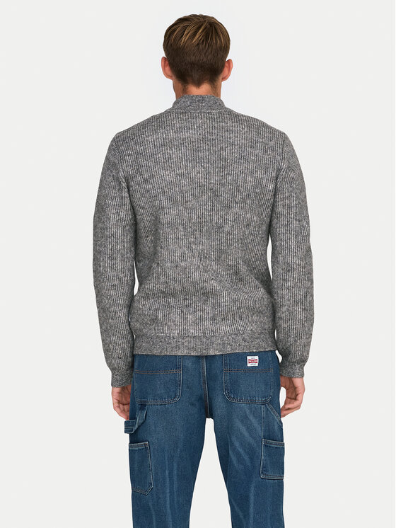 Only & Sons Only & Sons Pulover 22027686 Gri Regular Fit