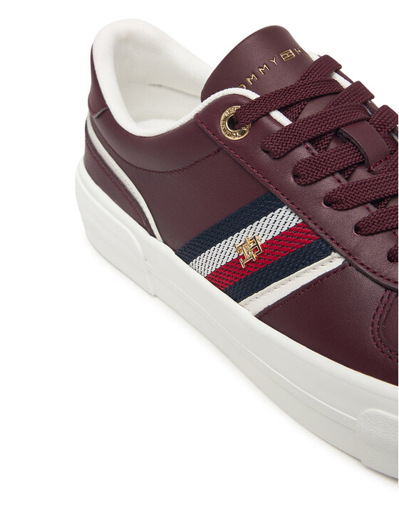 Tommy Hilfiger Tommy Hilfiger Sneakersy Th Platform Vulc Leather FW0FW09603 Hnědá