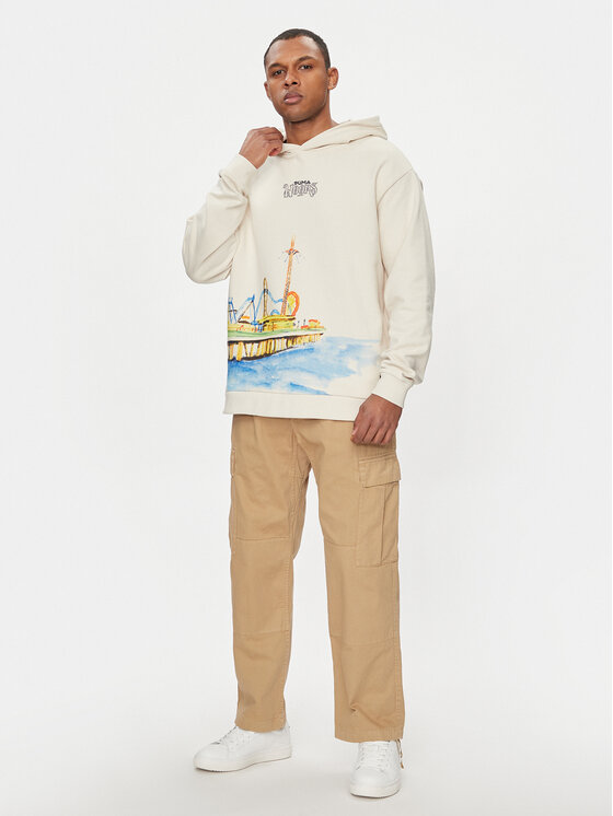Puma Puma Felpa Showtime 624735 Écru Relaxed Fit