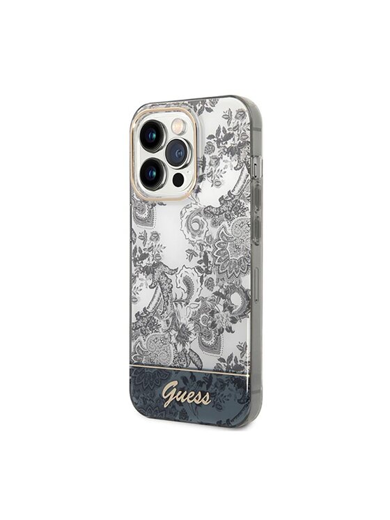 Guess Guess Etui na telefon Porcelain Collection Szary