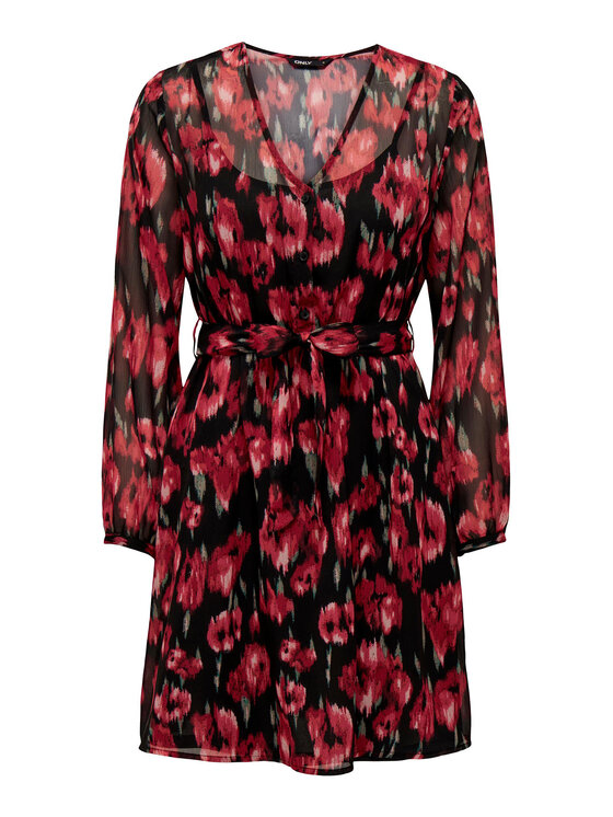 ONLY ONLY Повсякденна сукня 15305034 Червоний Regular Fit
