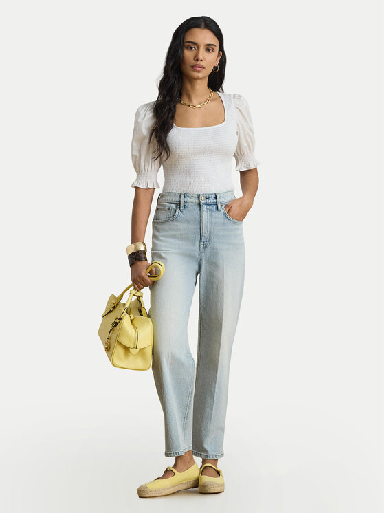 LAUREN RALPH LAUREN LAUREN RALPH LAUREN Блузка 200P09102001 Білий Slim Fit