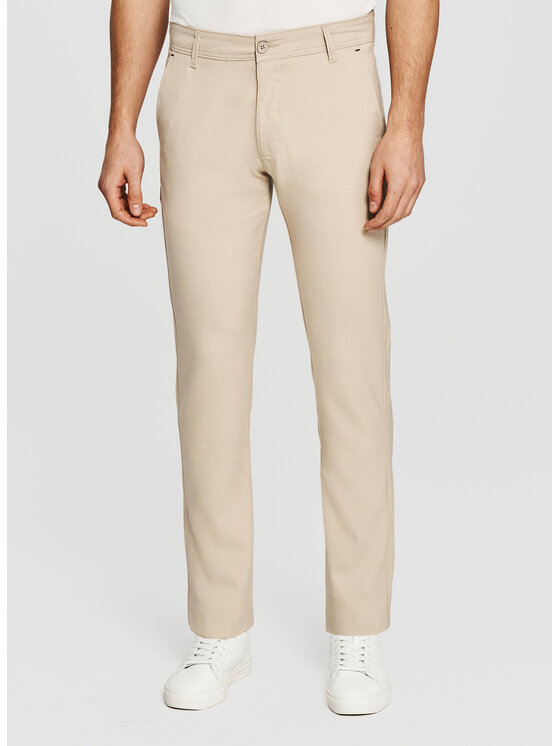 Pako Lorente Pako Lorente Chinosy P26SF-WX-009 Beżowy Slim Fit