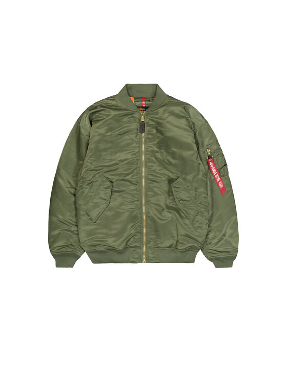 Alpha Industries Alpha Industries Kurtka bomber MA-1 Core Bomber Jacket Women Zielony Relaxed Fit