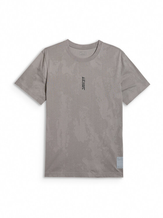 4F 4F T-Shirt BRIGHT TRACK Szary jasny Regular Fit