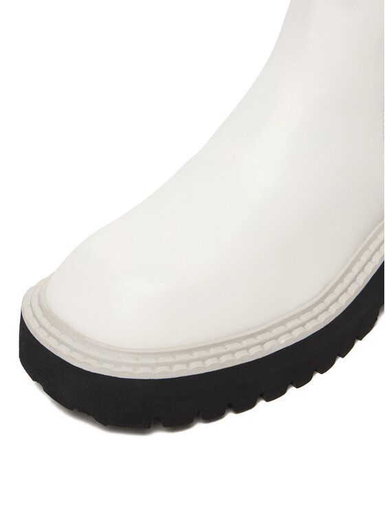 DeeZee DeeZee Klassische Stiefeletten 88167 1-WHITE PU Weiß