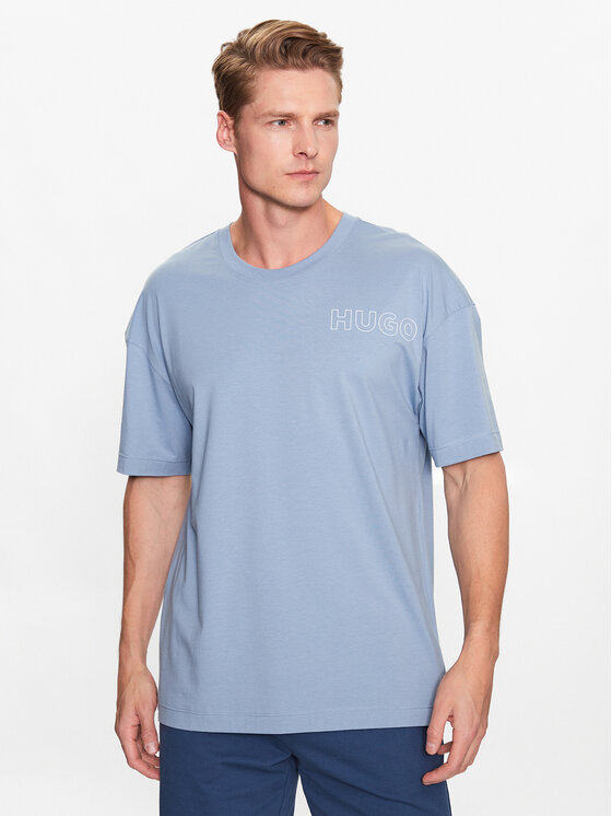 Hugo Tričko 50478916 Modrá Relaxed Fit