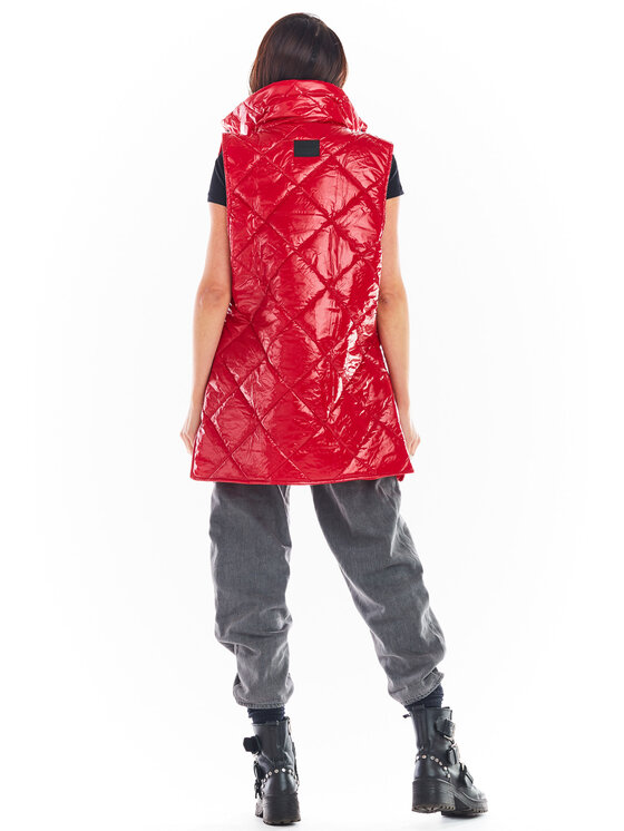 Awama Awama Bezrękawnik A383 Czerwony Basic Fit