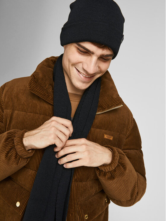 Jack&Jones Jack&Jones Набір Шарф і Шапка 12163827 Чорний