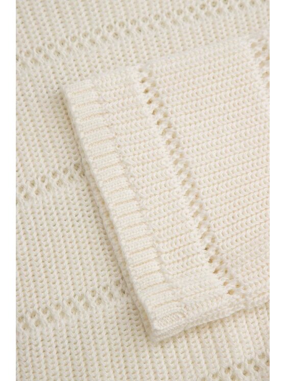 Coccodrillo Coccodrillo Sweter WC5172101NGJ-003 Écru Regular Fit