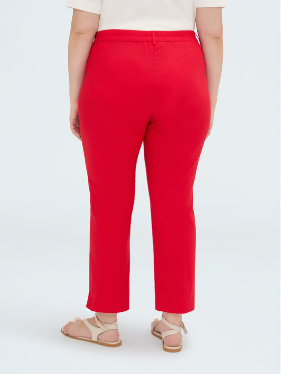 Fiorella Rubino Fiorella Rubino Spodnie materiałowe P718L002568N016 Czerwony Regular Fit