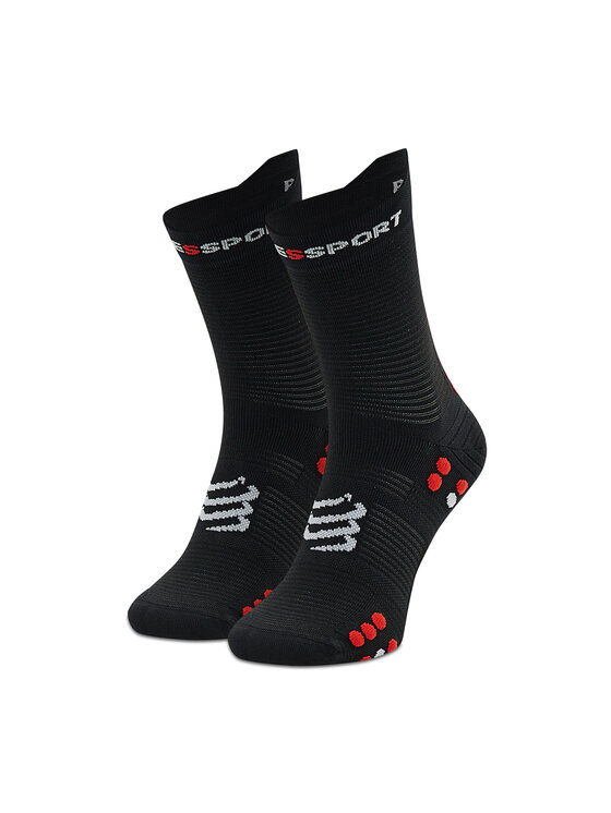 Șosete Înalte Unisex Compressport Pro Racing Socks V4.0 Run High XU00046B_906 Negru