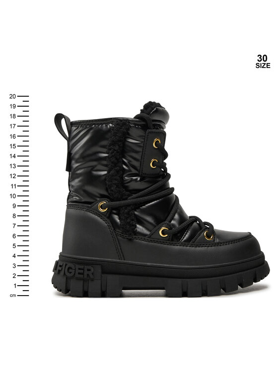 Tommy Hilfiger Tommy Hilfiger Μπότες Χιονιού Fur Boot T3A5-33610-1695 M Μαύρο