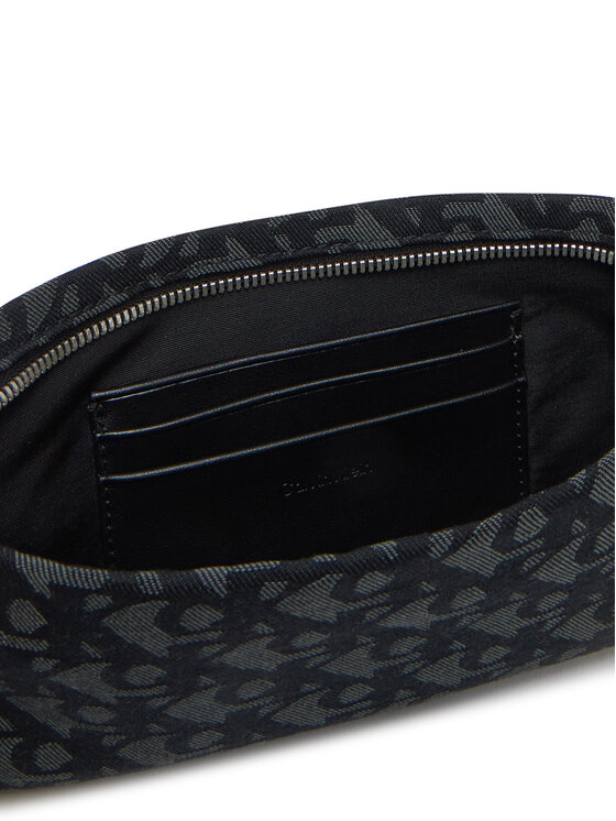 Calvin Klein Jeans Calvin Klein Jeans Torbica Logo Jacquard Sophie Top Zip LV04K3183G Crna