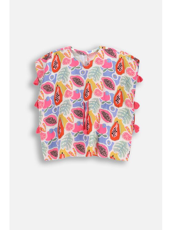 Coccodrillo Coccodrillo Ponczo WC5185201TGJ-022 Kolorowy Regular Fit