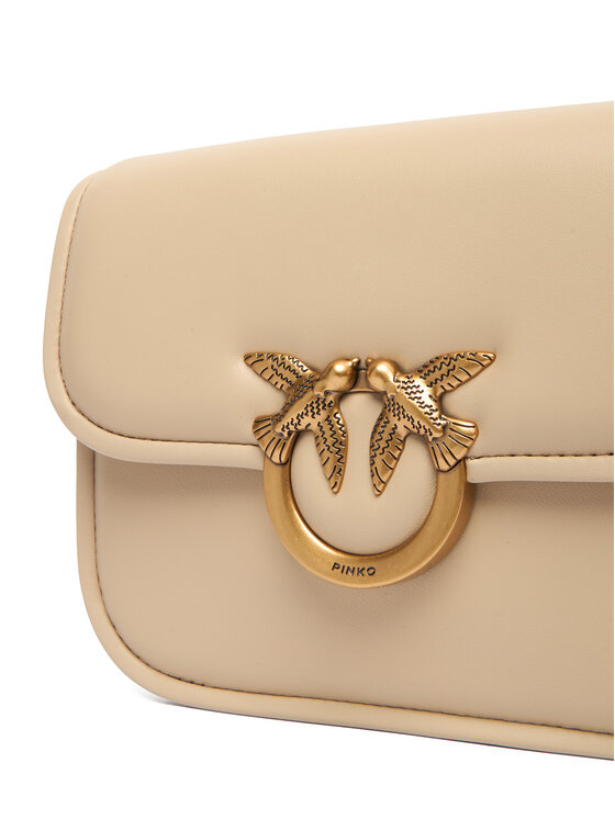 PINKO PINKO Rankinė Love Box Bag Fl Mini PE 25 PLTT 104297 A26L Smėlio