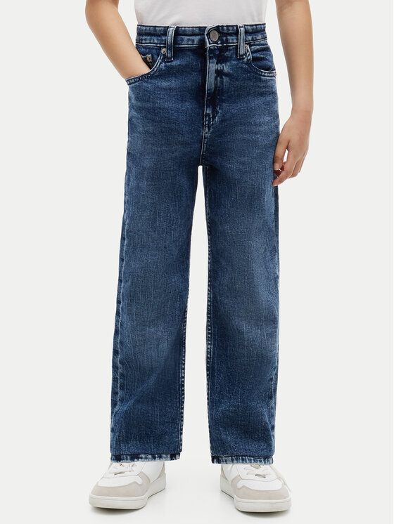 Tommy Hilfiger Blugi Americana KB0KB10459 Albastru Relaxed Fit