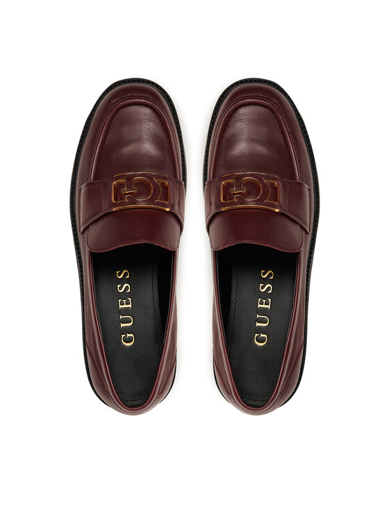 Guess Guess Loafersy FLTSH3 LEA14 Bordowy