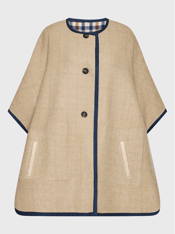 Weekend Max Mara Weekend Max Mara Poncsó Fieno 50860429 Színes Relaxed Fit