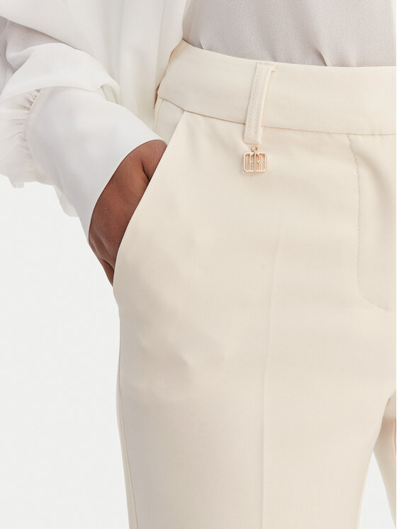 Fracomina Fracomina Pantaloni di tessuto FR26SVA004W42901 Écru Regular Fit