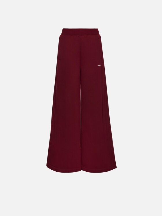 La Mania La Mania Spodnie dresowe TUCK Bordowy Basic Fit