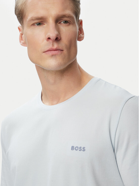 BOSS BOSS Marškinėliai Mix&Match 50515312 Šviesiai mėlyna Regular Fit