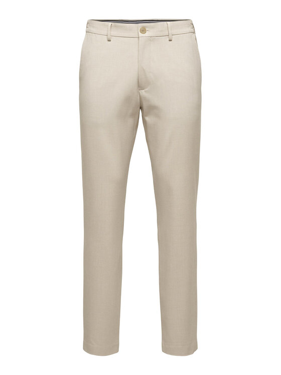 Selected Homme Selected Homme Hlače iz tkanine 16085270 Bela Slim Fit