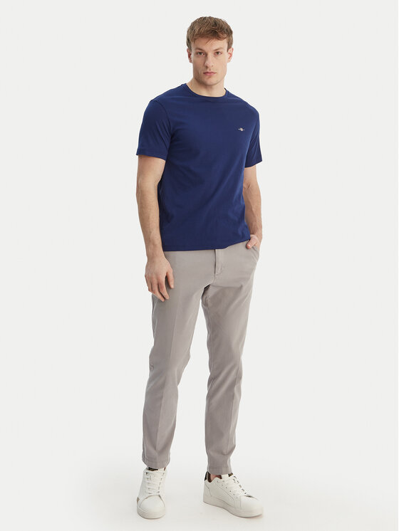 Gant Gant T-Shirt Shield 2003184 Granatowy Regular Fit