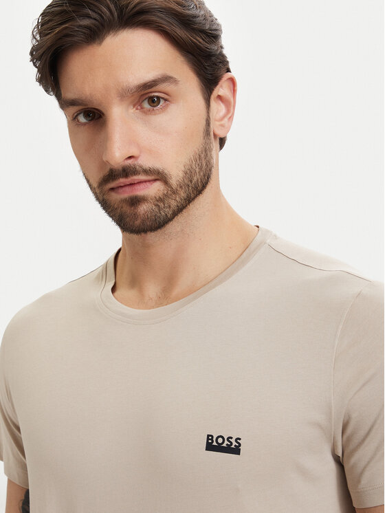 BOSS BOSS T-Shirt 50531401 Světle béžová Regular Fit