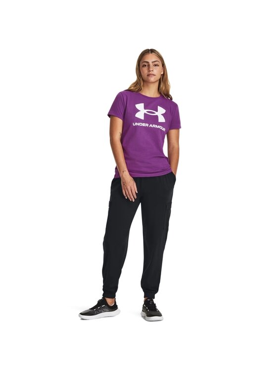 Under Armour Under Armour Tričko SPORTSTYLE LOGO SS Fialová Regular Fit