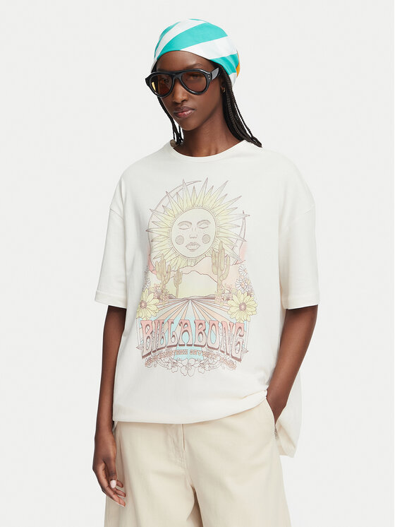 Billabong Billabong T-Shirt Chasin Sunshine EBJZT00411 Weiß Loose Fit