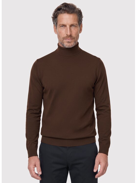 Pako Lorente Pako Lorente Sweter P26WN-2X-016 Brązowy Classic Fit