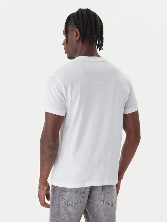 Versace Jeans Couture Versace Jeans Couture T-särk 79GAHT05 CJ00T Valge Regular Fit