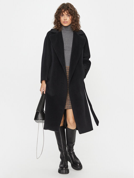 Weekend Max Mara Weekend Max Mara Вълнено палто Tempera 2350161233 Черен Regular Fit