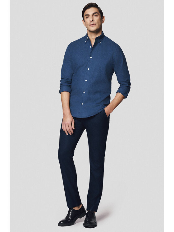 Lancerto Lancerto Koszula Guro KO073224000014 Granatowy Slim Fit