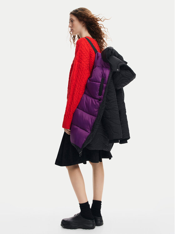 Desigual Desigual Giubbotto invernale Aarhus 24WWEWAC Nero Regular Fit